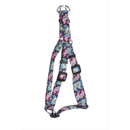 Bohemian Paisley Black Step-In Harness - Large